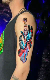 تاتو بدن(تخصص رنگی)