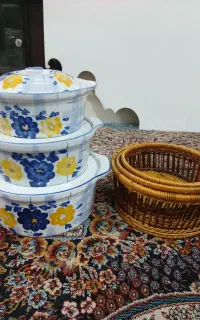 ست قابلمه گل پنبه ای