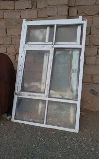دو عدد پنجره آلومینیوم