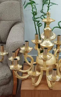 لوستر ۱۵ شعله به همراه دیوار کوب