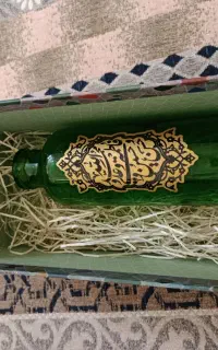 گلدان شیشه ای مذهبی