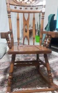 صندلی چوبی راحتی تکان خور    راک