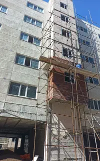 داربست فلزی تخته زیر پایه چرخ داربست