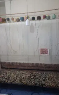 فرش دستباف باتمام مصالح فروخته میشود۲×۳ نیمه کاره