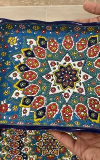 ست ظروف سفالی میناکاری