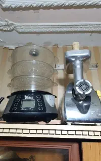 چرخ گوشت و بخار پز