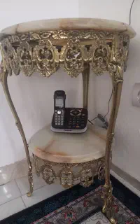 میز تلفن برنز
