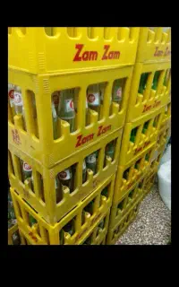 جعبه شیشه نوشابه با شیشه