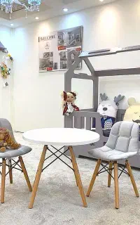 میز و صندلی پارچه ای آریا مدرن و فانتزی شرکت‌