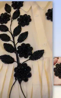 منجوق دوزی و گل‌های برجسته