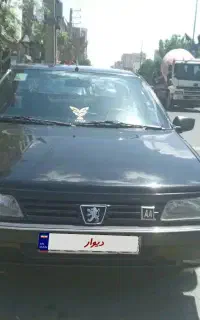 پژو 405 مدل 83 مشکی عروسک دور رنگ در لنگرود