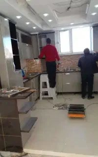 نصب کابینت و‌جابه جای  تمعیرات خرده کاری جوشکاری