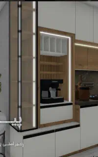 ساخت انواع کابینت وکمد دیواری درب های چوبی