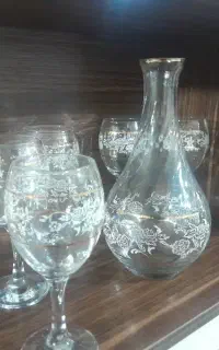 لیوان دکوربا پارچ شراب خوری