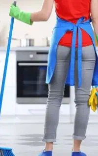 خانم برا نظافت