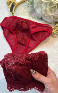 ست زرشکی ناز داخل نخ