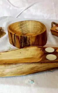 ظروف چوبی ، دیس، شکلات خوری ،اردوخوری ‌