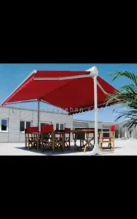 سایبان آماده بسیار تمیز  دوطرفه وپایه دار