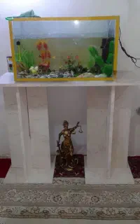 آکواریوم با پایه سنگی