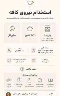 استخدام نیروی کافه