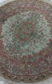 فرش گرد قالی سلیمان۱ونیم متری