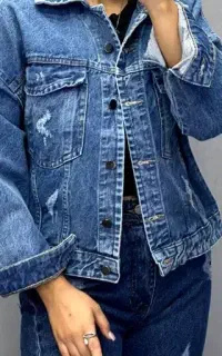 کت جین کوتاه فیری پاییزه برند zara