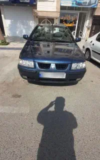سمند Lx رنگ آبی متالیک مدل ۹۲