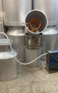 دستگاه تقطیر دیگ عرقگیری ۱۰۰ لیتری کندانسور برقی