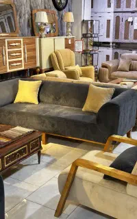 مبل خوش نشین کاپر چوب راش زرکالا مدل 76