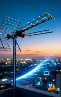 نصب آنتن گیرنده دیجیتال تلویزیون با دستمزد پائین