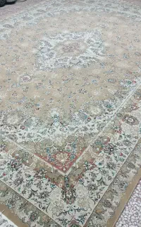 فرش ۱۲متری جفت ماشینی ۷۰۰ شانه بژ