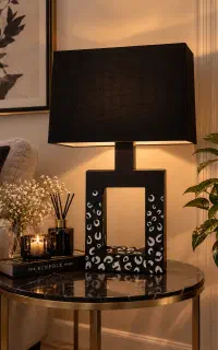 آباژور رومیزی خاص  طرح پلنگی