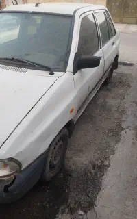 پراید سفید دوگانه شرکتی مدل86