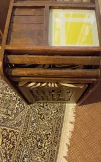 میز تلفن با صندلی چرخ دار