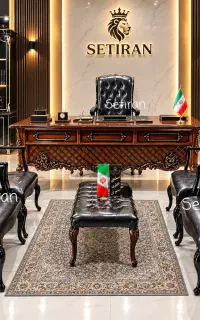مبلمان چپندر اداری مدل شاهی تمام رنگ