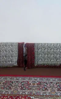 پشتی دستبافت قدیمی 3 عدد فروشی