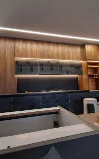 نصب اجرای سقف  و دیوار کناف، لاین نوری، tv wall