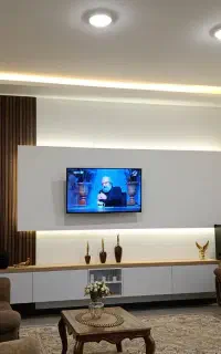 اجرای tv وال،ترمو وود،کناف،لاینر،دکوراسیون