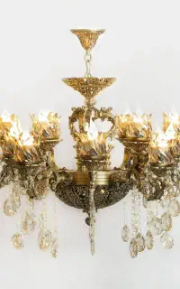 لوستر طرح برنز ۱۸ شعله