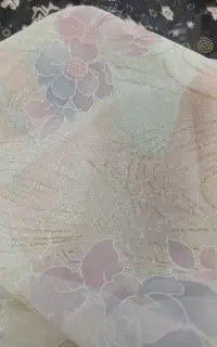 دو  قواره پارچه 5/۵متری حریر قیمت مناسب
