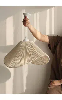 انواع لوستر های رافیا و مکرومه با قیمتی مناسب