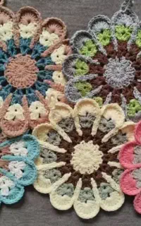 دستگیره بافتنی طرح بابونه