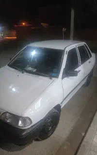 پراید سفید مدل۸۵ بدون رنگ شاستی سالم بیمه یک ماه