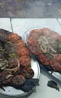 کباب ماهی وجوجه کباب