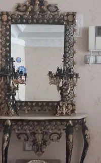 اینه وشمعدان زیباوکاملانو