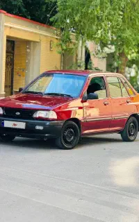 پراید 83درحد بی رنگ بدون افتاب سوختگی تک برگ سند