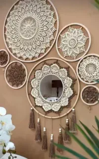 لوستر رافیا و دیوارکوب