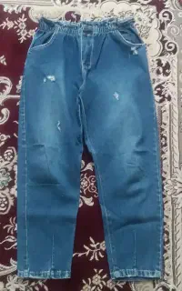 شلوار مام فیت کمرکشی