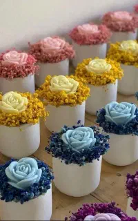 آموزش شمع سازی و سفارش باکس گل شمع
