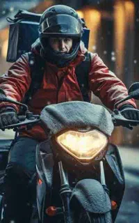 پیک موتورسوار در رستوران های زنجیره ای پرپروک